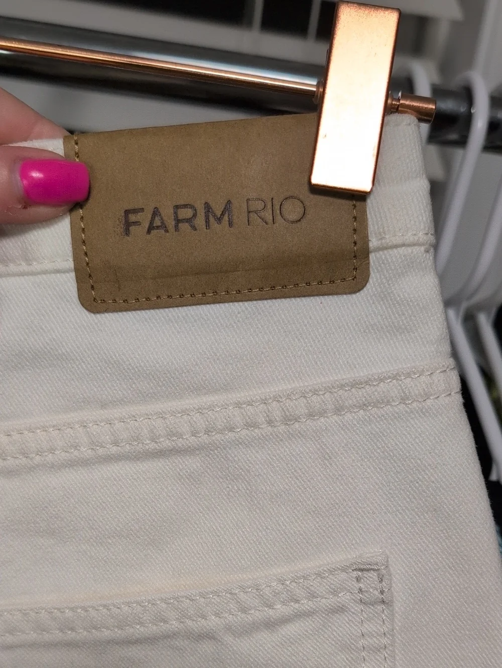 Farm Rio NWT Women's White Crochet Shorts - Picture 5 of 11